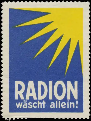 Radion wÃ¤scht allein!