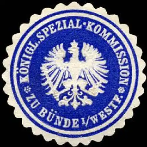 KÃ¶nigliche Special - Kommission zu BÃ¼nde in Westfalen