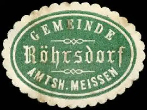 Gemeinde RÃ¶hrsdorf - Amtsh. Meissen