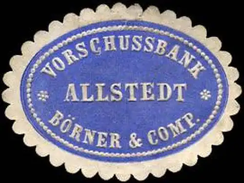 Vorschussbank BÃ¶rner & Compagny - Allstedt