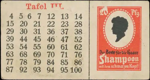 Das Beste Shampoon fÃ¼r die Haare. Tafel III