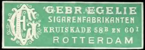 GebrÃ¼der Egelie - Sigarrenfabrikanten - Rotterdam