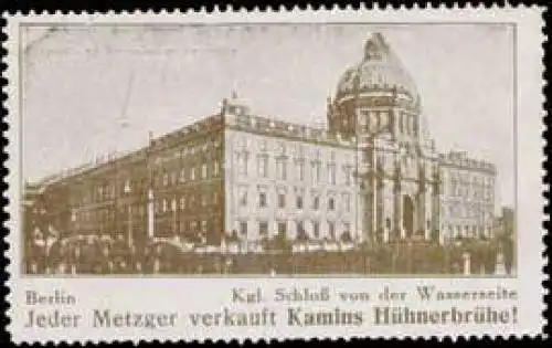 Kgl. SchloÃ von der Wasserseite