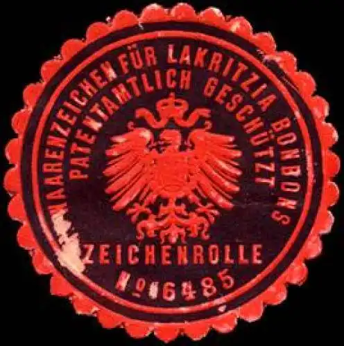 Waarenzeichen fÃ¼r Lakritz Bonbons