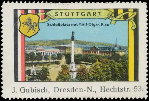 SchloÃplatz mit Karl-Olga-Bau in Stuttgart