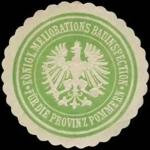 KÃ¶nigl. Meliorations Bauinspection fÃ¼r die Provinz Pommern