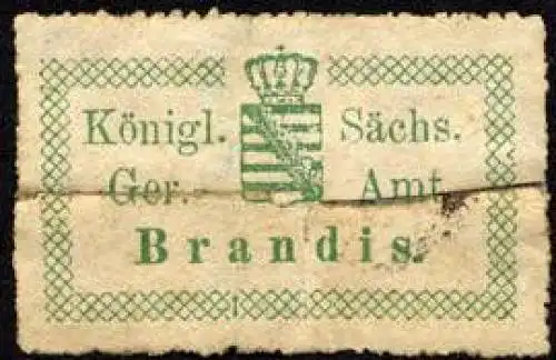KÃ¶niglich SÃ¤chsische Ger. - Amt Brandis