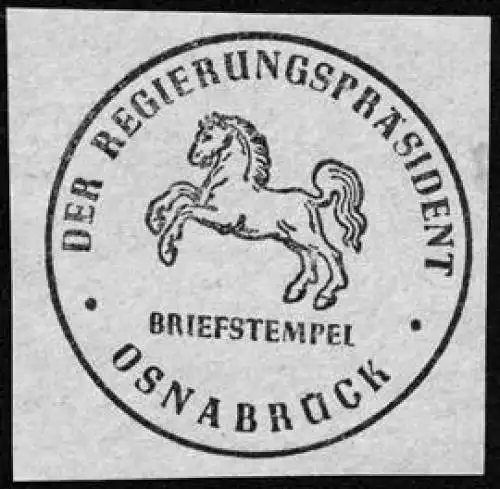 Der RegierungsprÃ¤sident - OsnabrÃ¼ck - Briefstempel