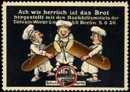 BÃ¤cker zerschneiden ein Brot