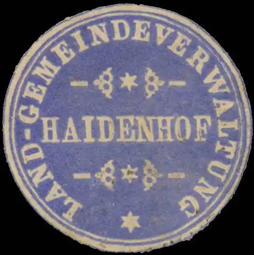 Land-Gemeindeverwaltung Haidenhof