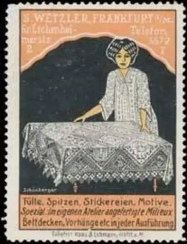 TÃ¼lle-Spitzen Stickerei