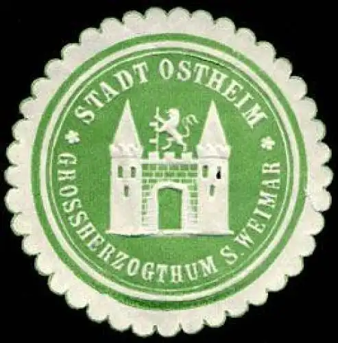 Stadt Ostheim - Grossherzogthum SÃ¤chsisch Weimar