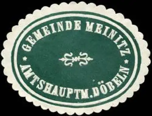 Gemeinde Meinitz - Amtshauptmannschaft DÃ¶beln