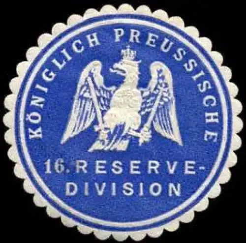 K. Pr. 16. Reservedivision