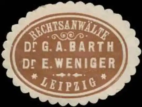 RechtsanwÃ¤lte Dr. G.A. Barth + Dr. E. Weniger