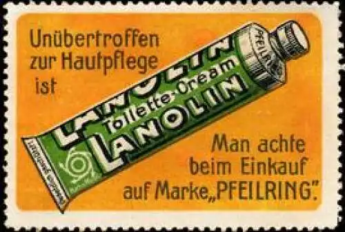 UnÃ¼bertroffen zur Hautpflege ist Lanolin Toilette - Cream