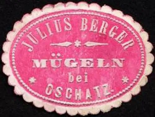 Julius Berger - MÃ¼geln bei Oschatz