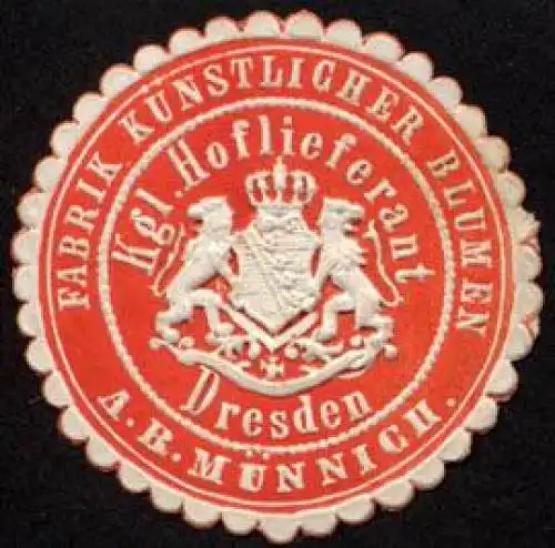 Fabrik kÃ¼nstlicher Blumen - A. B. MÃ¼nnich - Dresden