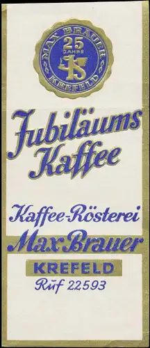 25 Jahre Kaffee-RÃ¶sterei Max Brauer