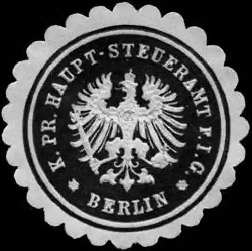KÃ¶niglich Preussische Haupt - Steueramt fÃ¼r I. G. - Berlin