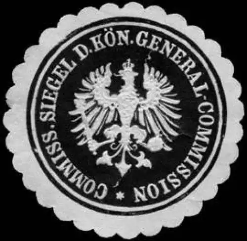 Commissions Siegel der KÃ¶niglichen General - Commission