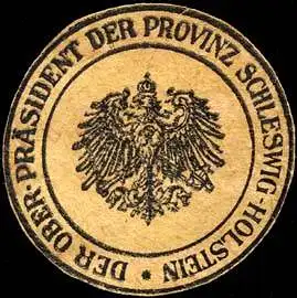 Der OberprÃ¤sident der Provinz Schleswig - Holstein