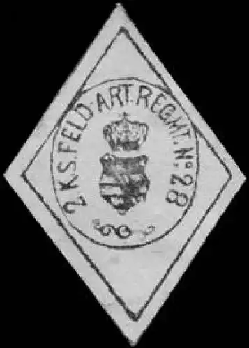 2. KÃ¶niglich SÃ¤chsisches Feld - Artillerie Regiment No. 28