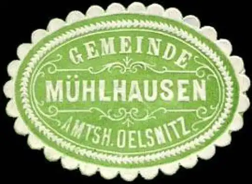 Gemeinde Mühlhausen - Amtshauptmannschaft Oelsnitz