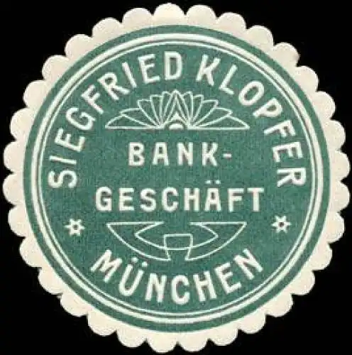 BankgeschÃ¤ft Siegfried Klopfer - MÃ¼nchen