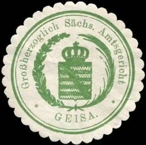 GroÃherzoglich SÃ¤chsisches Amtsgericht - Geisa
