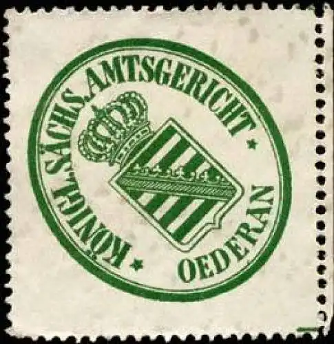 KÃ¶niglich SÃ¤chsisches Amtsgericht - Oederan