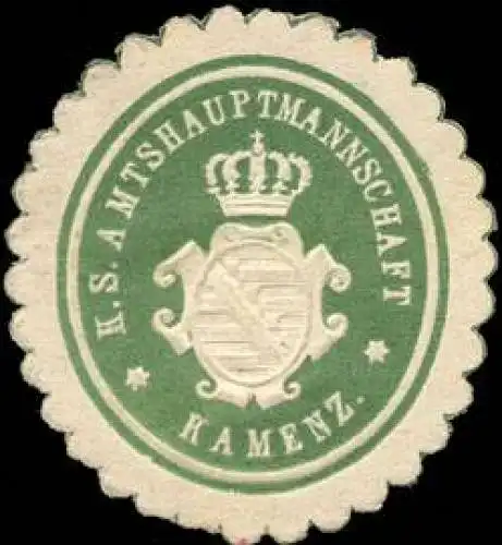 KÃ¶niglich sÃ¤chsische Amtshauptmannschaft Kamenz