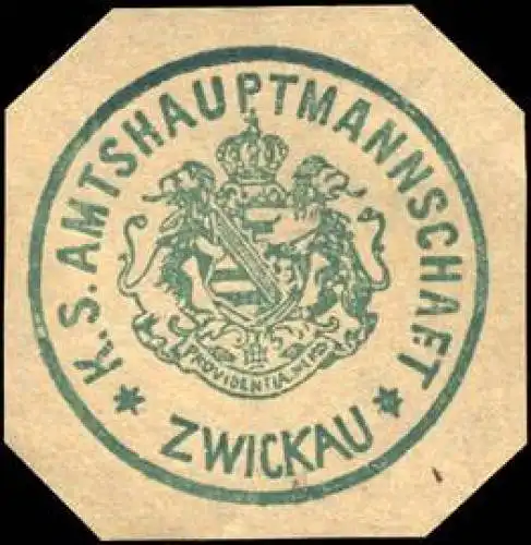 KÃ¶niglich - SÃ¤chsische - Amtshauptmannschaft - Zwickau
