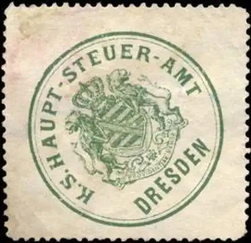 KÃ¶niglich - SÃ¤chsisches -Haupt - Steuer - Amt - Dresden