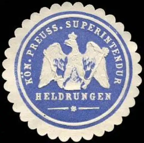 K. Pr. Superintendentur Heldrungen