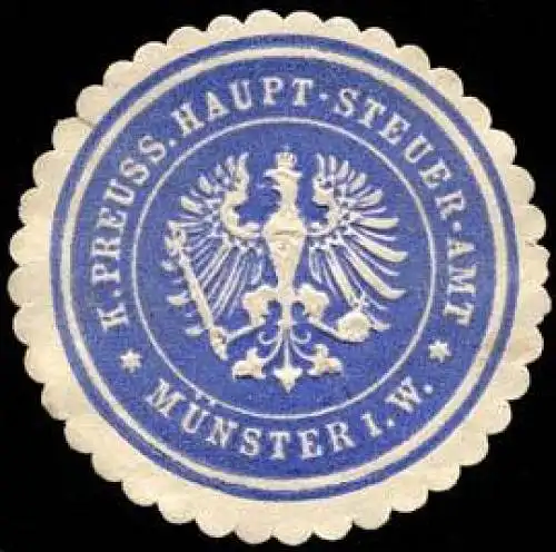 KÃ¶niglich Preussische Haupt - Steuer - Amt - MÃ¼nster in Westfalen