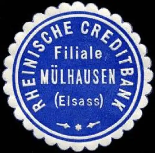 Rheinische Creditbank - Filiale MÃ¼lhausen (Elsass)