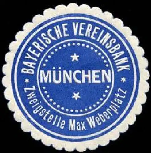 Bayerische Vereinsbank - Zweigstelle Max Weberplatz - MÃ¼nchen