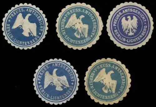 Berlin Lichtenberg Sammlung Siegelmarken