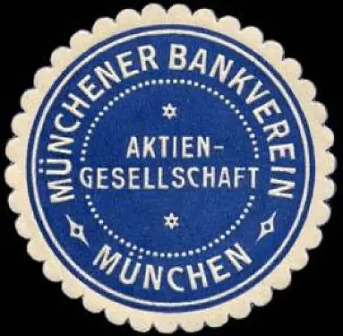 MÃ¼nchener Bankverein Aktien - Gesellschaft - MÃ¼nchen