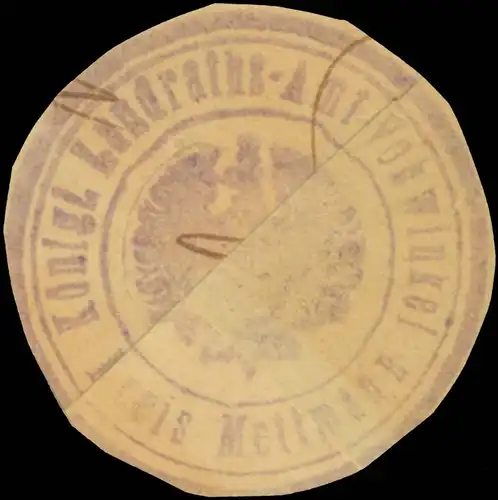 K. Landrathsamt Vohwinkel Kreis Mettmann