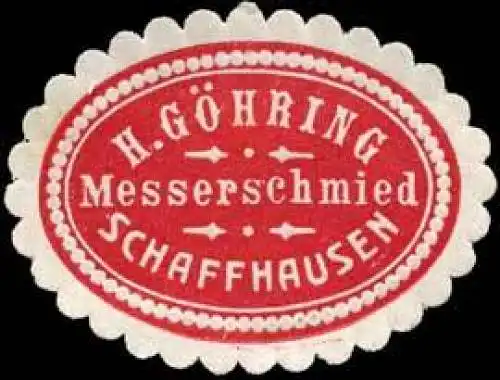 Messerschmied H. GÃ¶hring - Schaffhausen