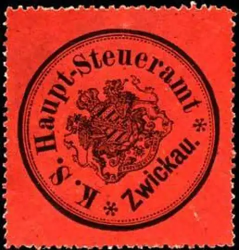 Königlich Sächsisches Haupt - Steueramt - Zwickau