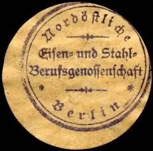 NordÃ¶stliche Eisen - und Stahl - Berufsgenossenschaft - Berlin