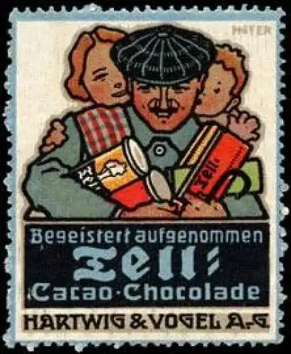 Begeistert aufgenommen Wilhelm Tell Schokolade