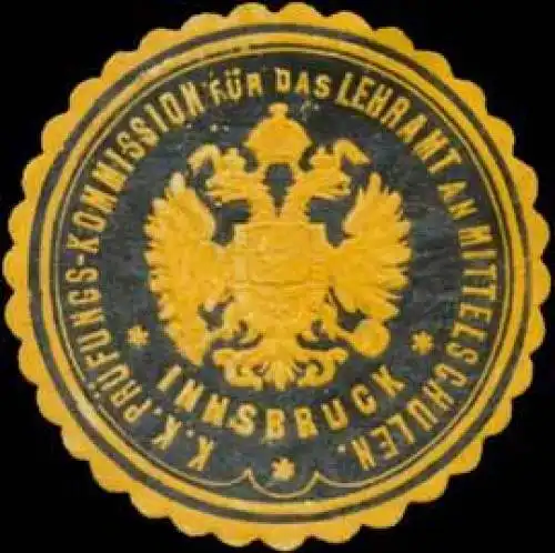 K.K. PrÃ¼fungs-Kommission fÃ¼r das Lehramt an Mittelschulen