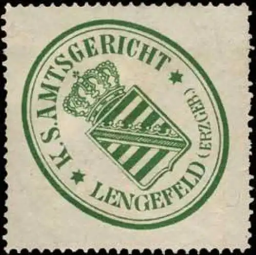 KÃ¶niglich SÃ¤chsische Amtsgericht - Lengefeld (Erzgebirge)