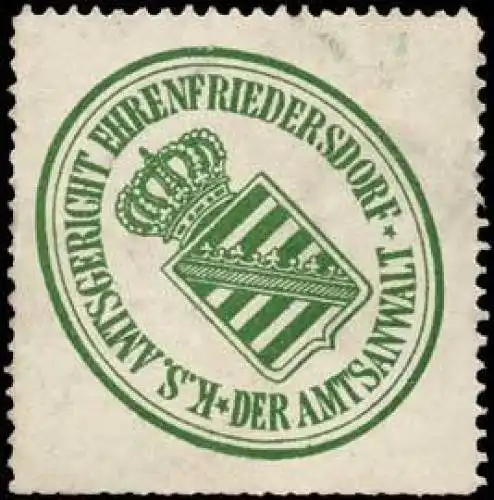 KÃ¶niglich SÃ¤chsisches Amtsgericht Ehrenfriedersdorf - Der Amtsanwalt