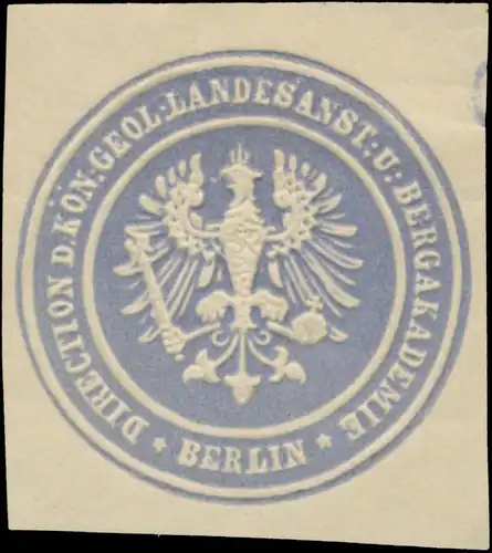 Direction d.KÃ¶n. Geologischen Landesanst. Und Bergakademie