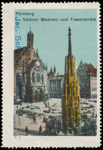 SchÃ¶ner Brunnen und Frauenkirche in NÃ¼rnberg